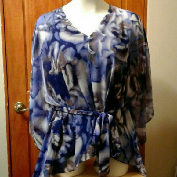 Jennifer Lopez Tops - Jennifer Lopez women top kaflan plus size 3x